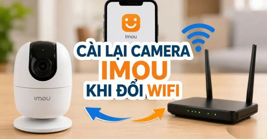Cách cài lại camera IMOU khi thay đổi WiFi: Hướng dẫn chi tiết 2.4GHz và reset Hình ảnh minh họa cách cài đặt lại camera IMOU khi thay đổi mạng WiFi