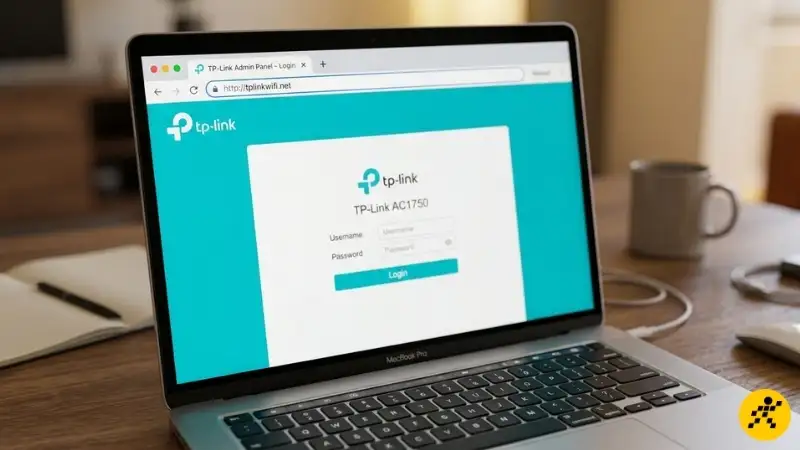 Truy cập trang quản trị router TP-Link qua trình duyệt web Màn hình máy tính hiển thị trình duyệt web với địa chỉ IP 192.168.0.1 hoặc tplinkwifi.net