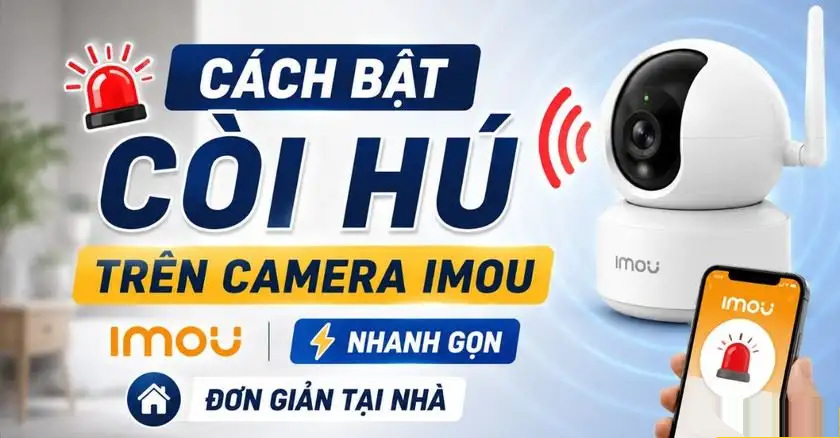 Cách bật còi hú trên camera Imou: Hướng dẫn chi tiết & tối ưu chống trộm hiệu quả Người dùng đang thao tác trên điện thoại để bật còi hú camera Imou