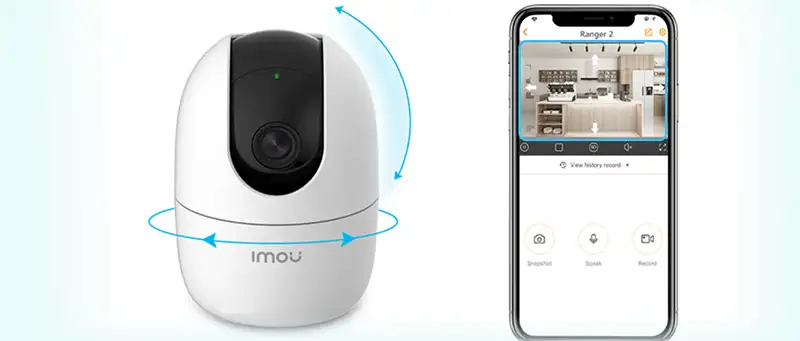 Camera IMOU xoay 360 độ Camera IMOU có khả năng xoay ngang 360 độ để bao quát tầm nhìn