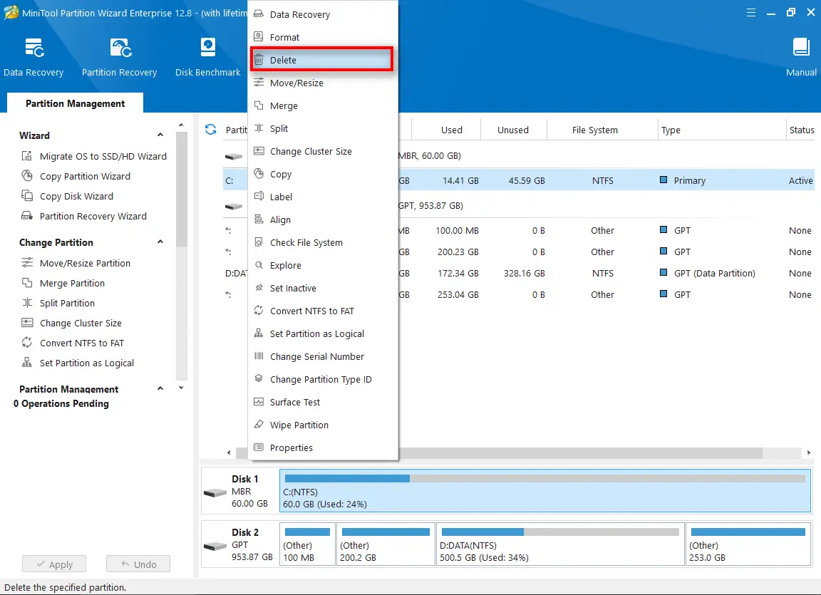 Hướng dẫn chia ổ cứng MBR/GPT: Cài Windows chuẩn Legacy BIOS và UEFI Các bước tạo phân vùng mới cho hệ điều hành Windows trong phần mềm quản lý ổ đĩa