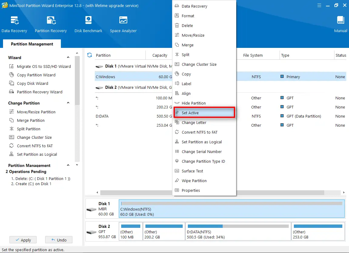 Giao diện chính của WinNT Setup Màn hình khởi động của phần mềm WinNT Setup sẵn sàng cho việc cài đặt Windows