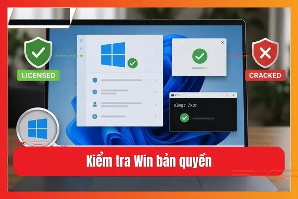 Cách kiểm tra Windows bản quyền hay Crack: Tránh mã độc, phạt nặng cho doanh nghiệp Hình ảnh minh họa cách kiểm tra Windows bản quyền và Windows crack